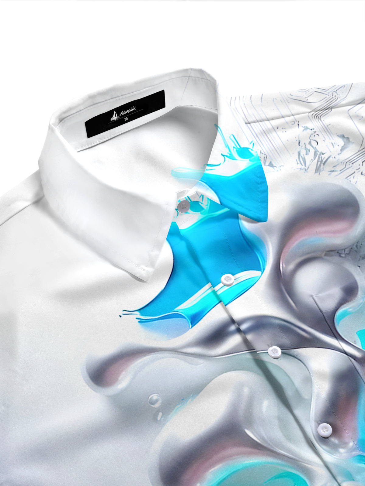 men's tropical shirt side view