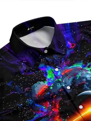 men's short sleeve shirt side view