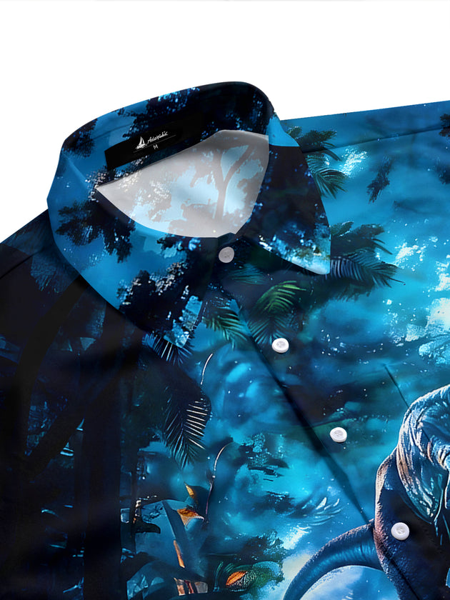 Dinosaurs Men's Pocket Short Sleeve Shirts
