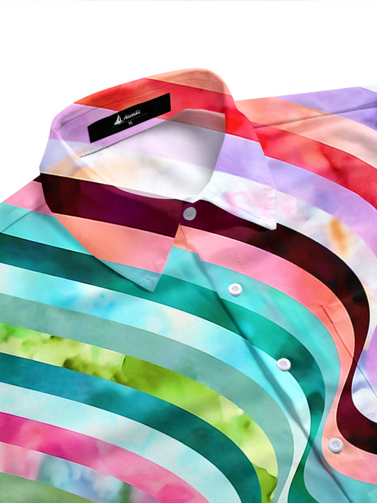 Geometry Men's Pocket Short Sleeve Shirts