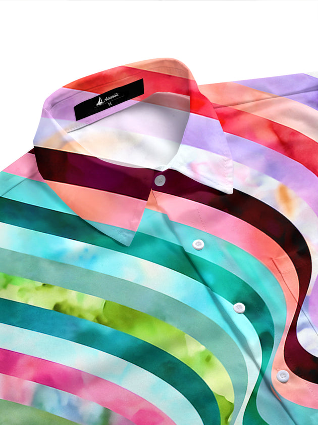 Geometry Men's Pocket Short Sleeve Shirts