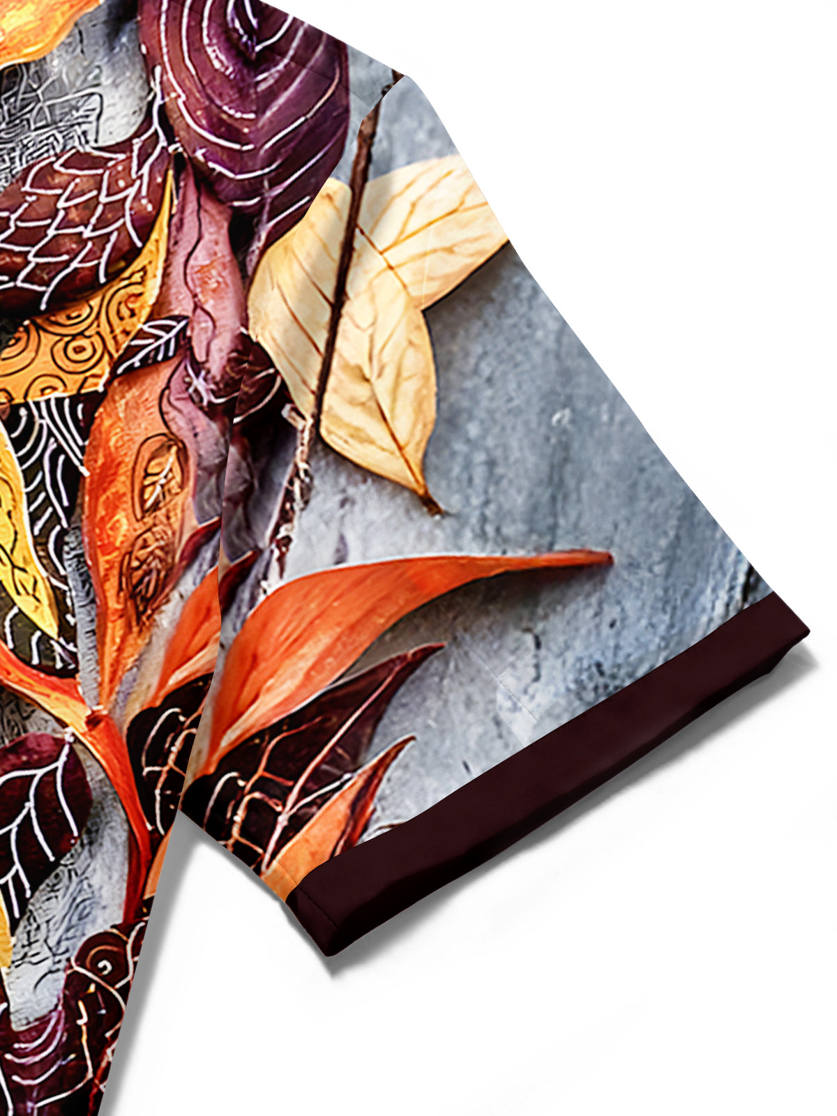 men's Hawaiian shirt close-up short sleeve