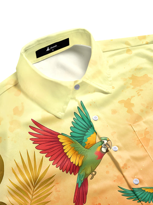 men's tropical shirt side view
