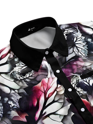 men's art print shirt side view