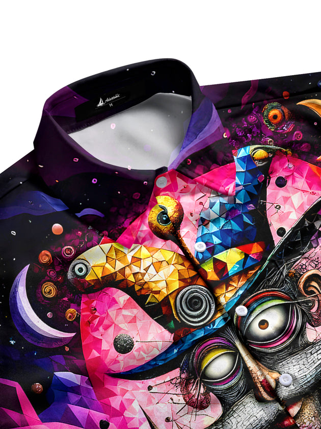 men's short sleeve shirt side view