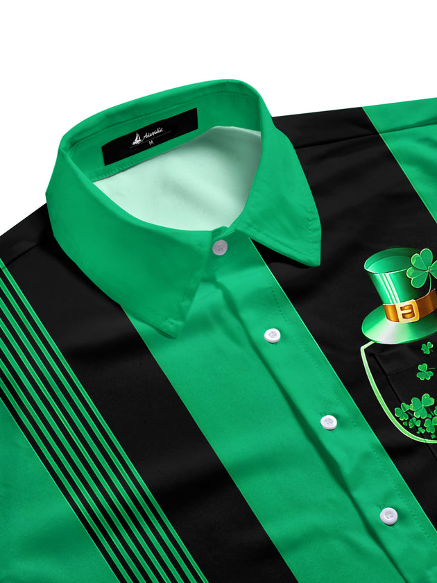 St. Patrick's Day Men's Pocket Short Sleeve Shirts