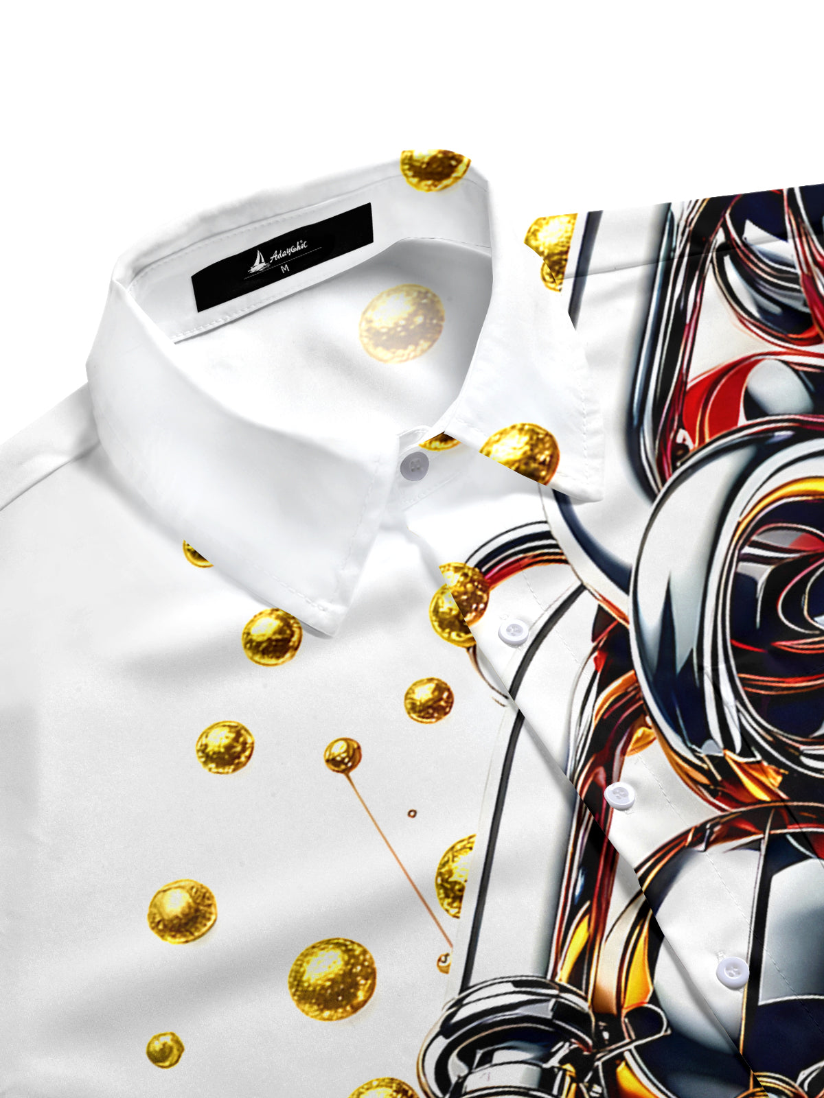 men's short sleeve shirt side view