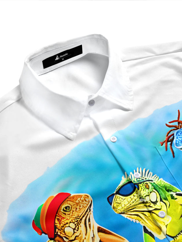 men's tropical shirt side view