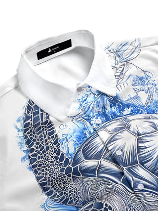 men's tropical shirt side view