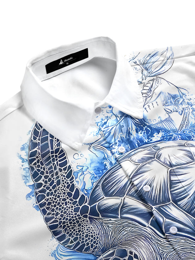 men's tropical shirt side view