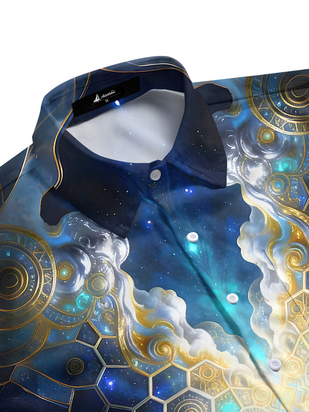 Men's aloha pocket short sleeve shirt side view