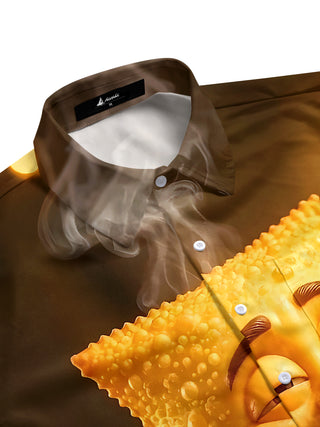 men's short sleeve shirt side view