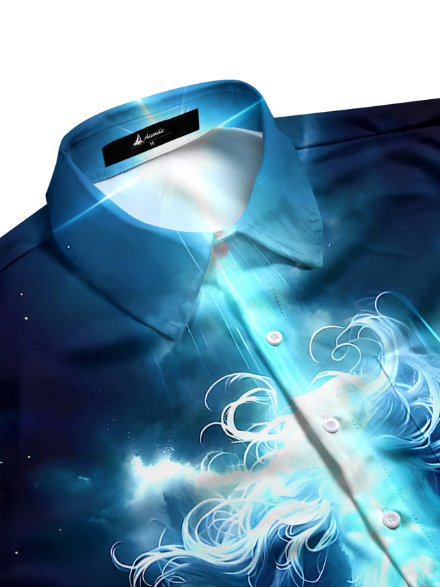 men's tropical shirt side view