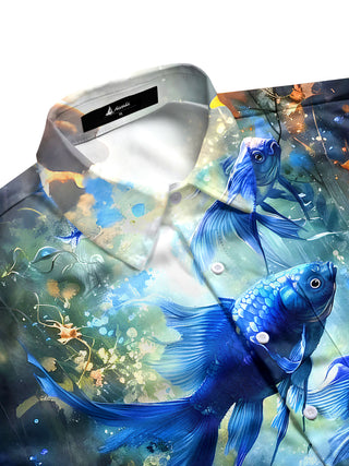 men's tropical shirt side view