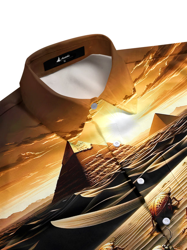 men's short sleeve shirt side view