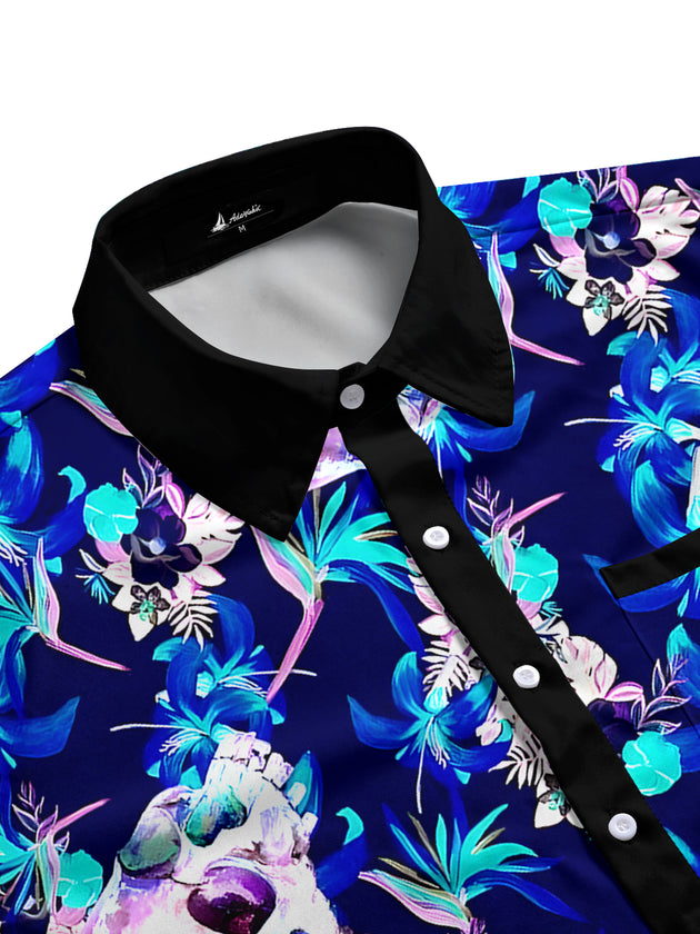 men's tropical shirt side view