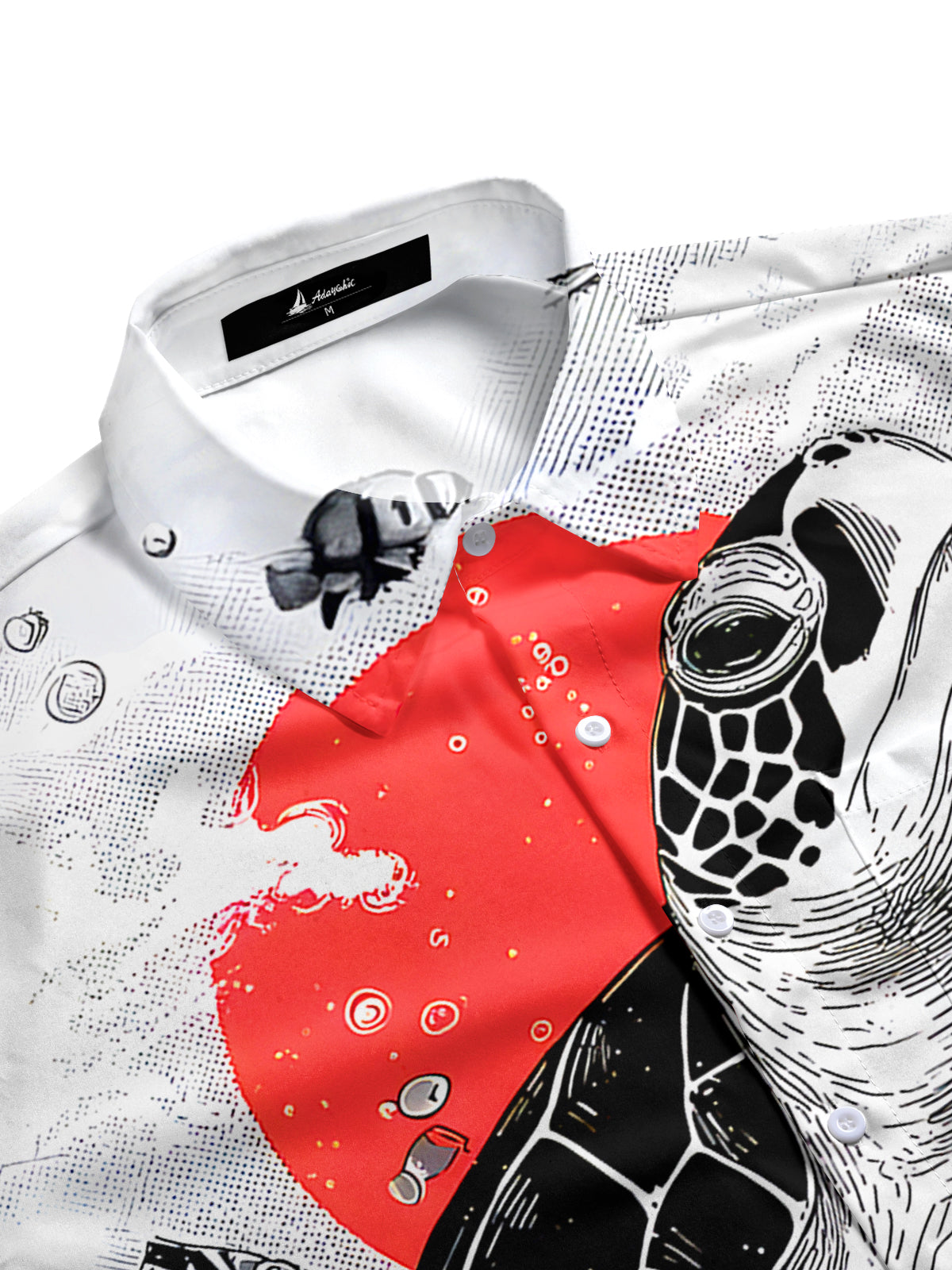 men's tropical shirt side view