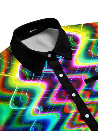 men's tie-dye shirt side view