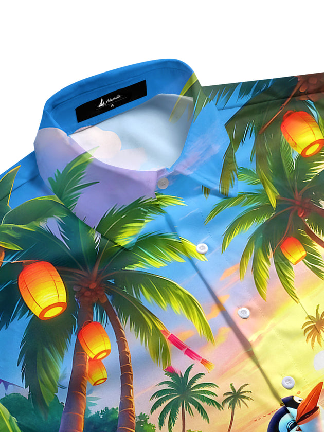 men's tropical shirt side view