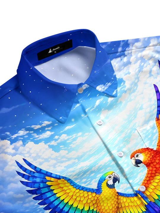 men's tropical shirt side view