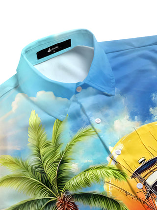 men's tropical shirt side view