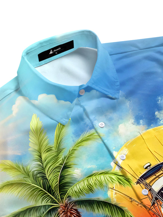 men's tropical shirt side view