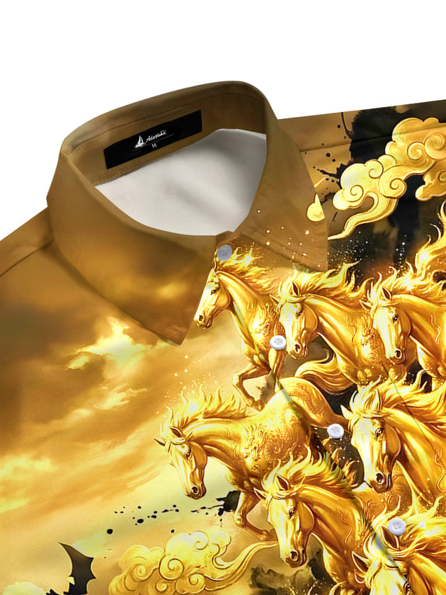 men's short sleeve shirt side view