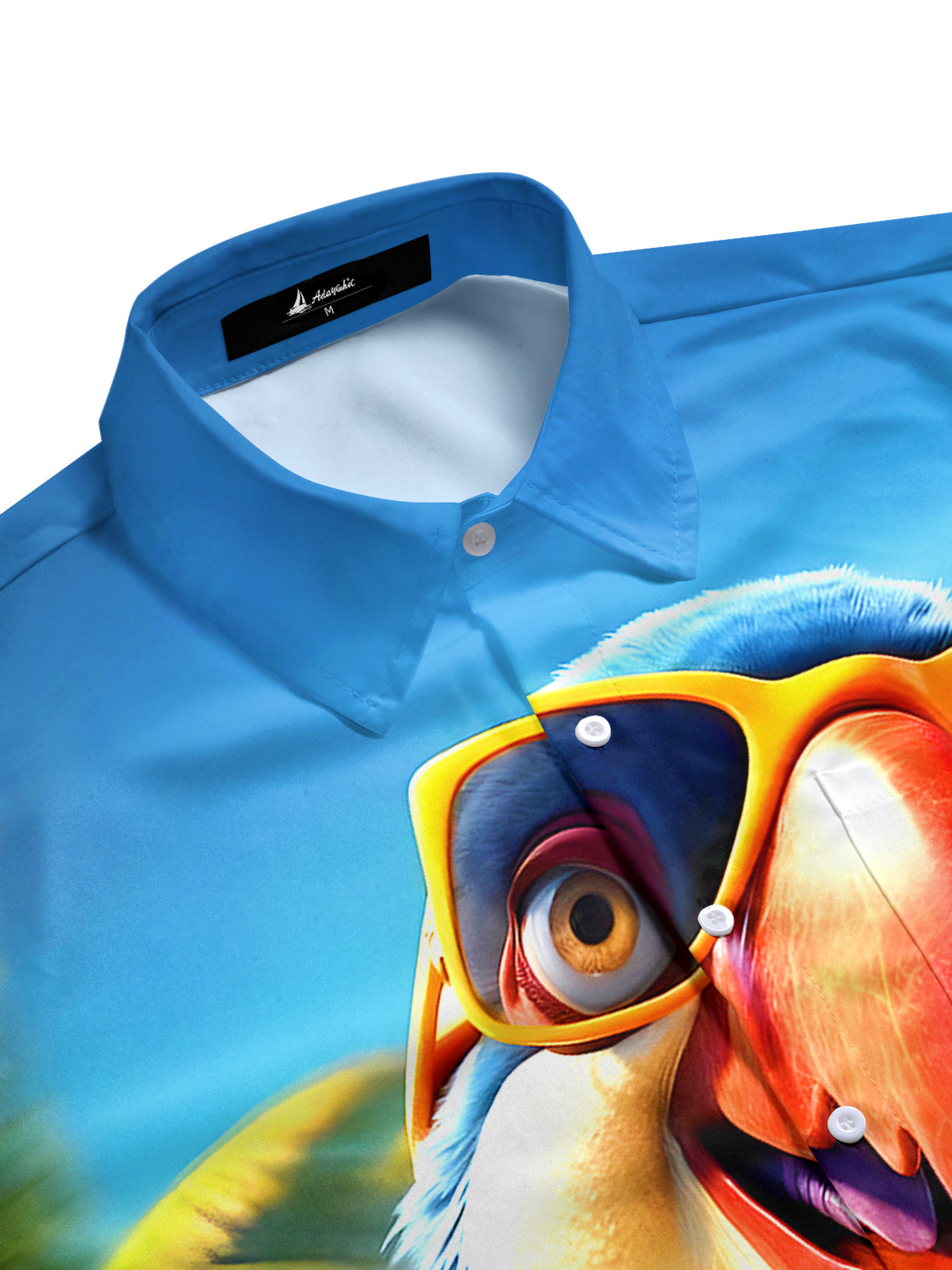 Hawaiian Parrot Men's Pocket Short Sleeve Shirts