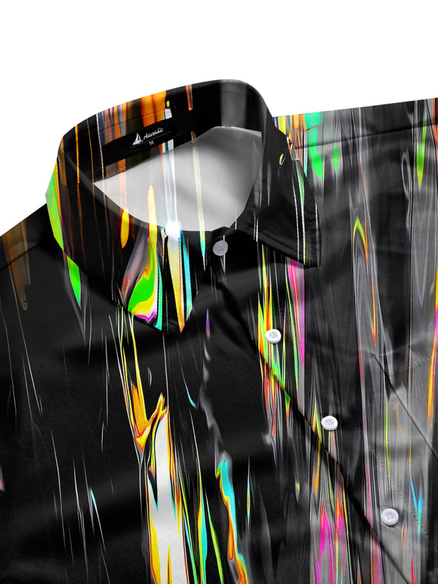 men's tie-dye shirt side view