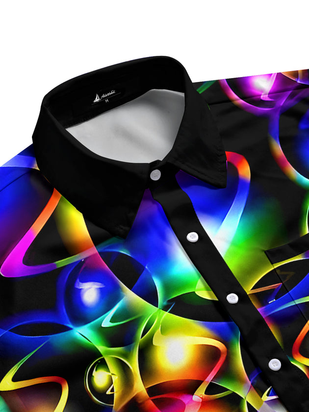 men's tie-dye shirt side view
