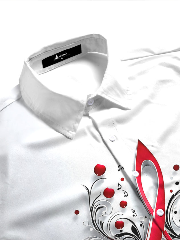 Musical Note Women's Short Sleeve Shirts