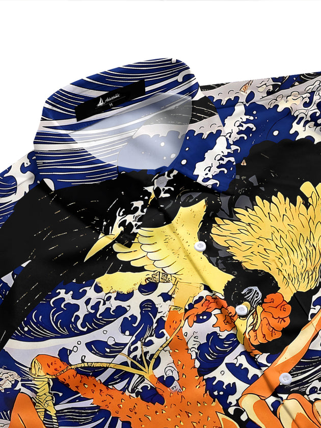 Hawaiian Lobster Men's Pocket Short Sleeve Shirts