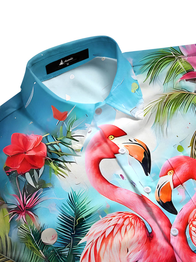 men's tropical shirt side view