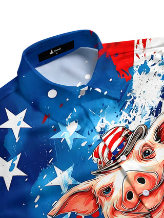 men's tropical shirt side view