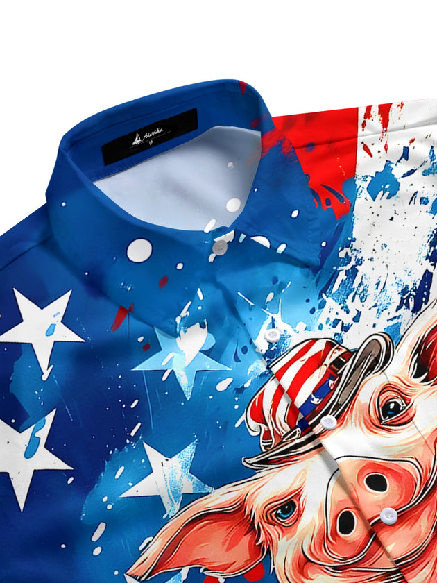 men's tropical shirt side view