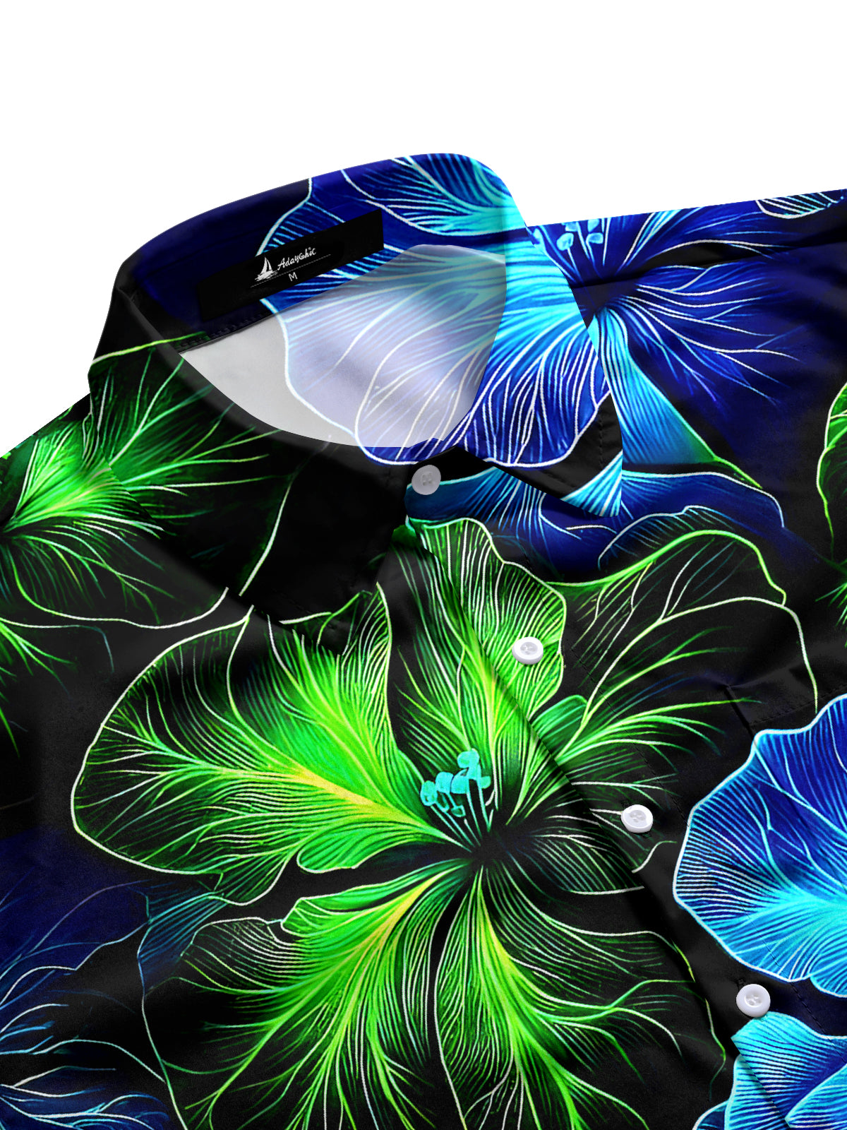 men's tropical shirt side view