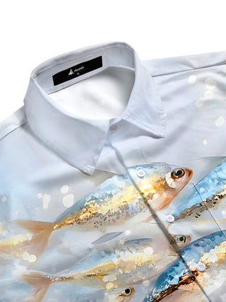 men's tropical shirt side view