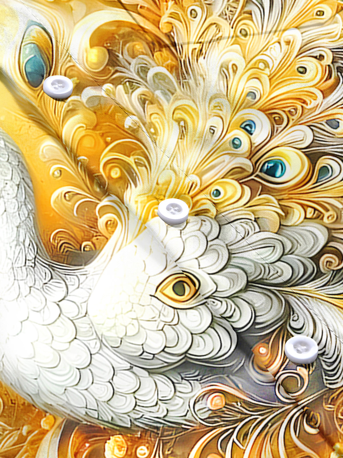 Peacock Men's Pocket Short Sleeve Shirts