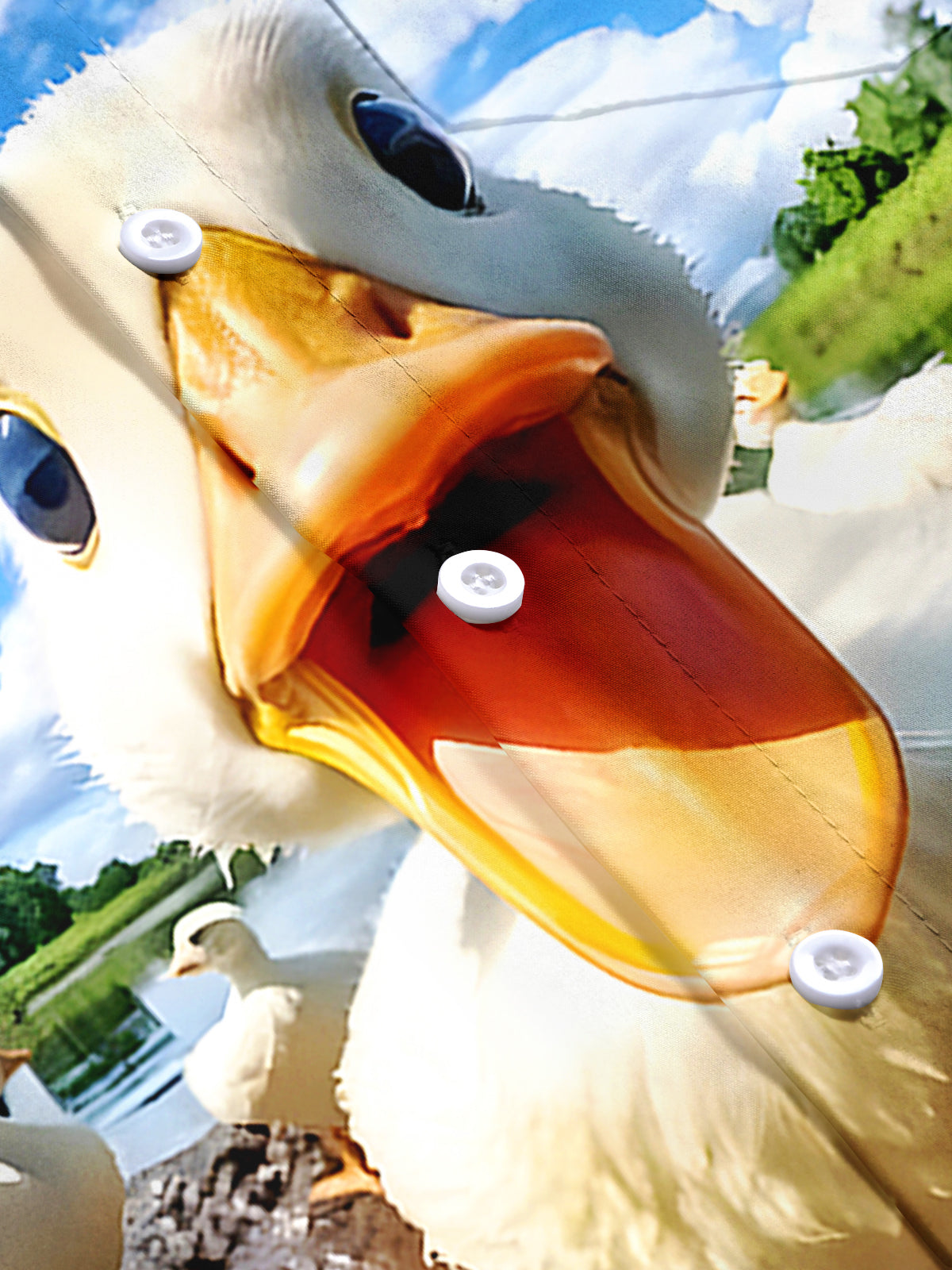 Funny Duck Men's Pocket Short Sleeve Shirts