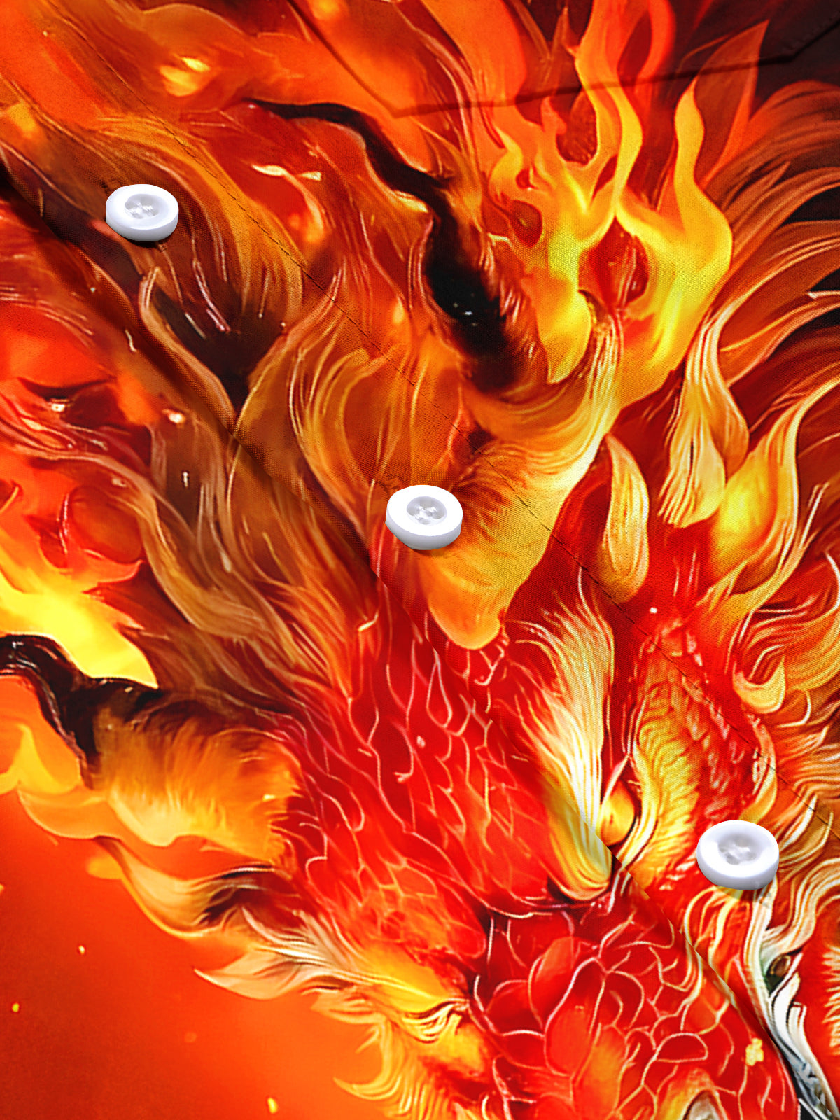 Animals Dragon Men's Pocket Short Sleeve Shirts