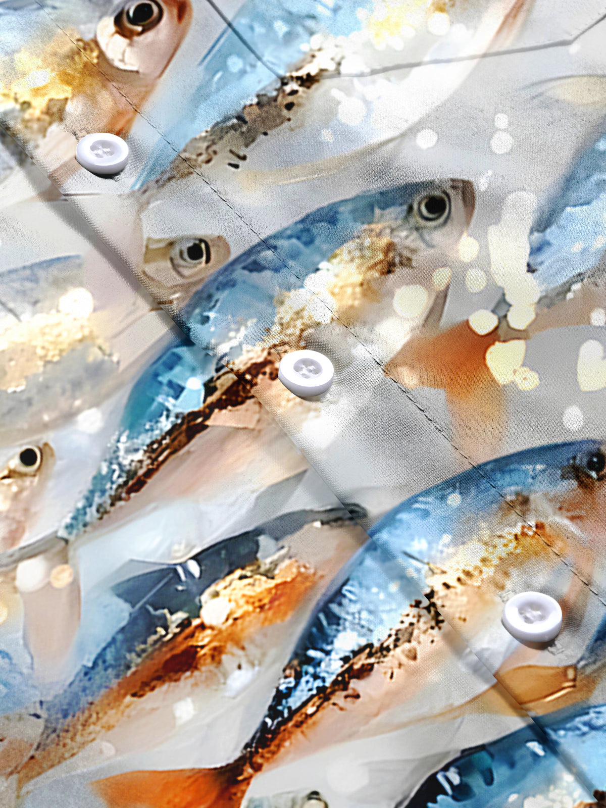 Hawaiian Fish Men's Pocket Short Sleeve Shirts