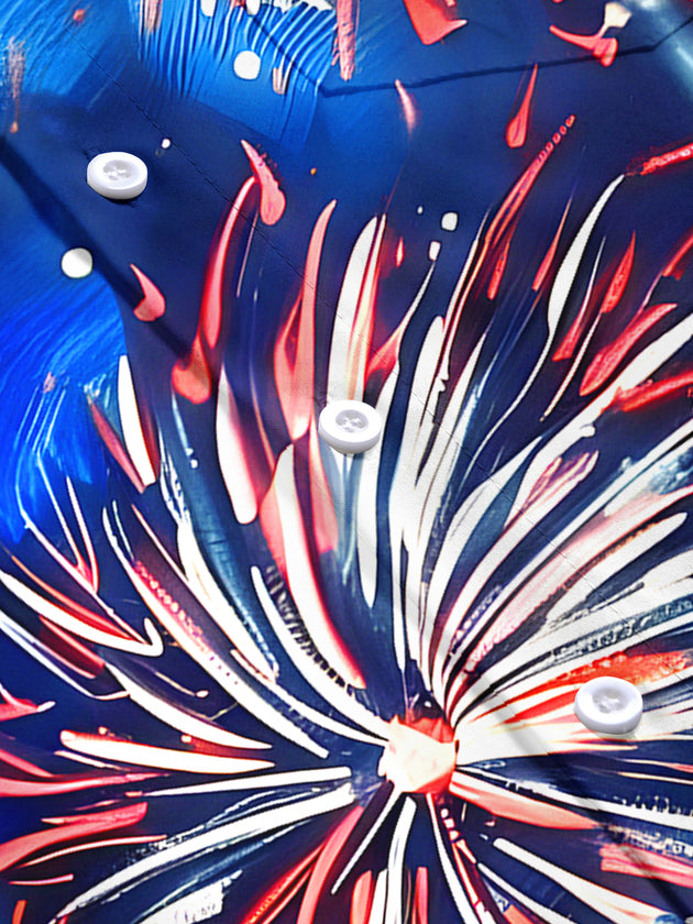 Fireworks Men's Pocket Short Sleeve Shirts