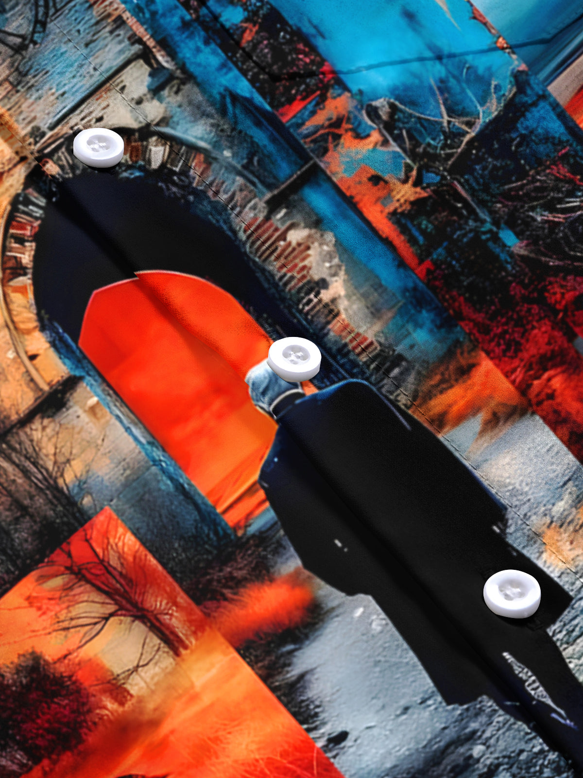 Forest Clock Men's Pocket Short Sleeve Shirts