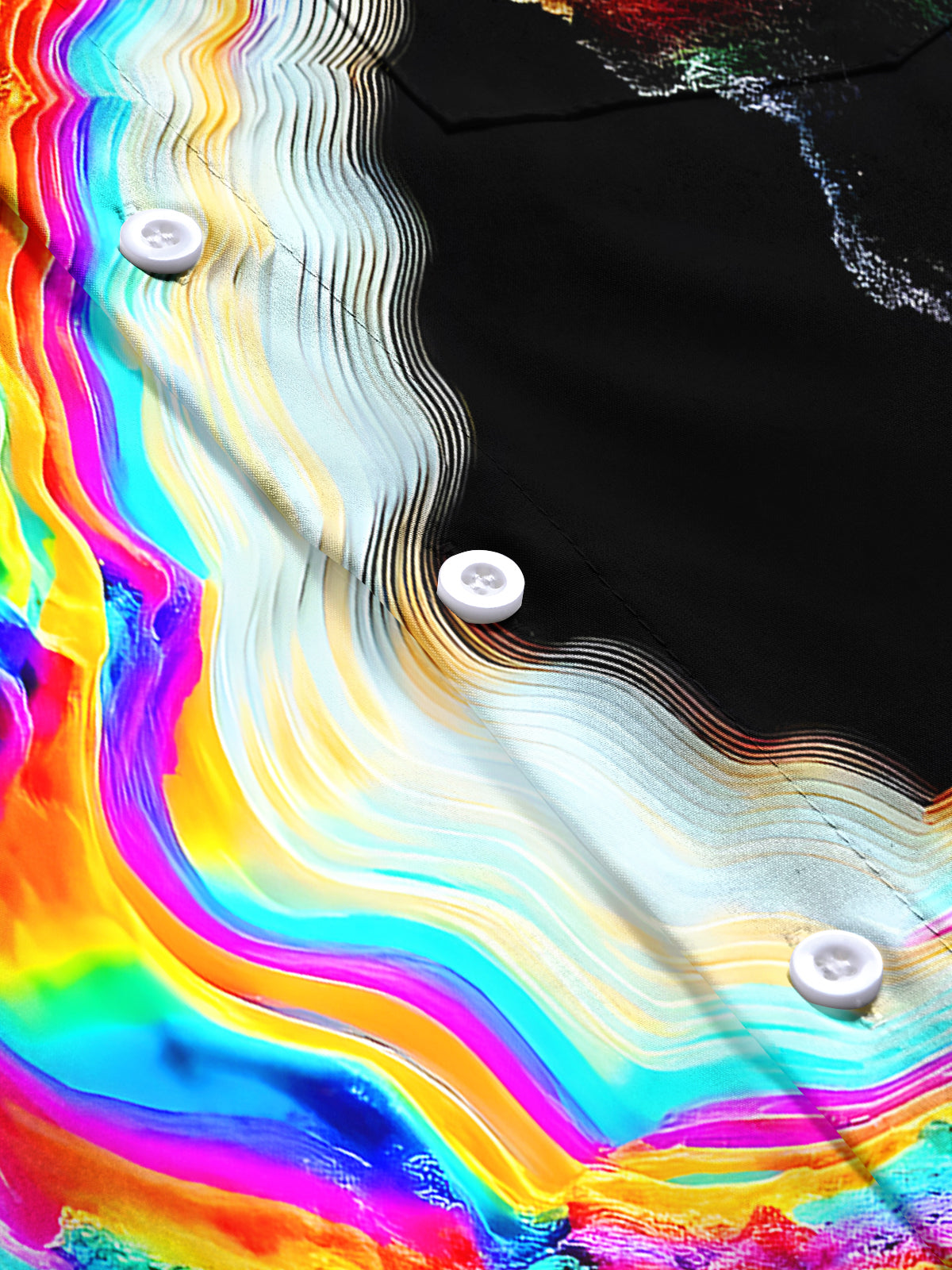 Tie Dye Men's Pocket Short Sleeve Shirts