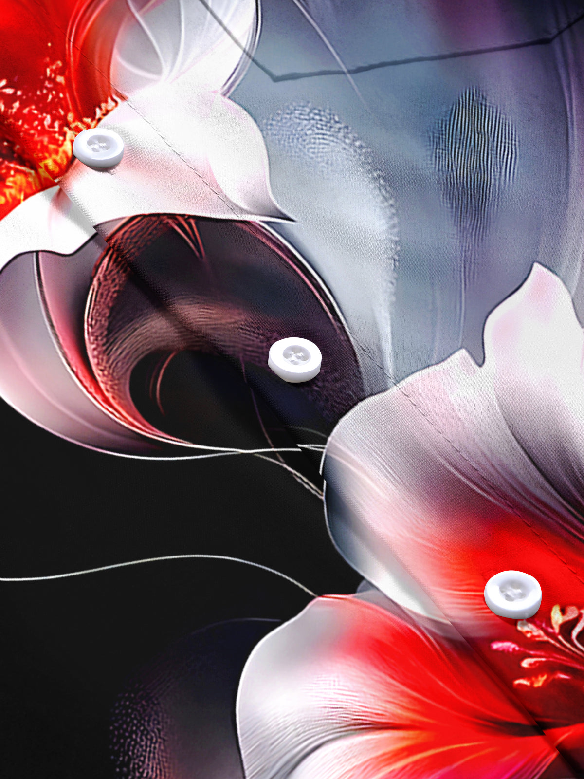 Floral Men's Pocket Short Sleeve Shirts