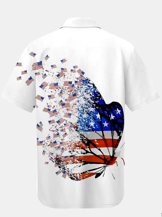 Freedom Patriotic Butterfly Matching Couple Outfits