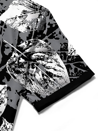 men's Hawaiian shirt close-up short sleeve