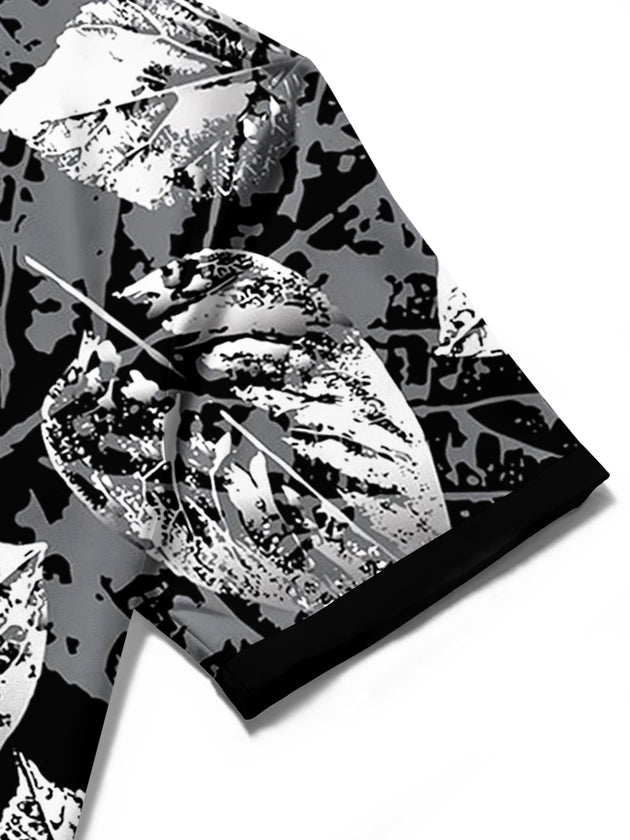 men's Hawaiian shirt close-up short sleeve