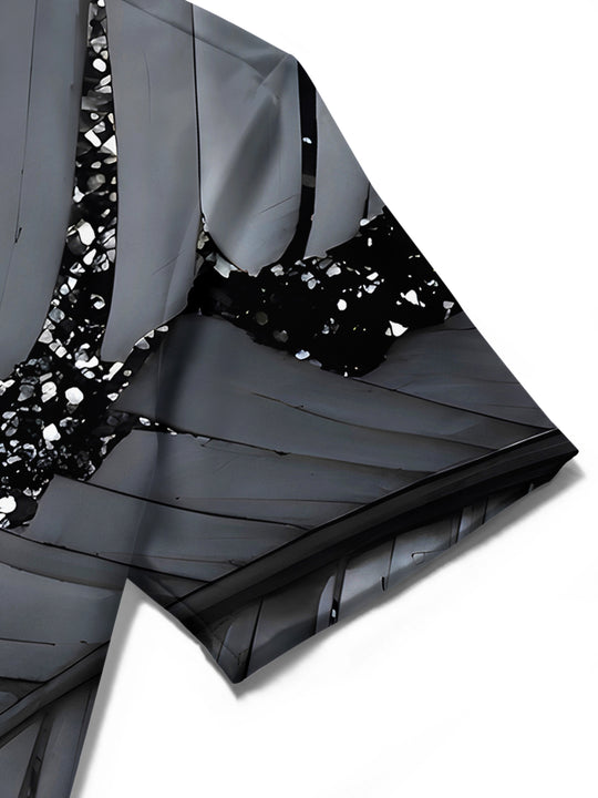 men's Hawaiian shirt close-up short sleeve