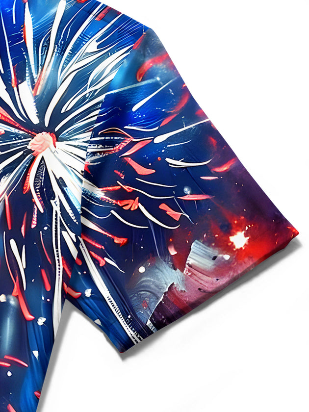 Fireworks Men's Pocket Short Sleeve Shirts